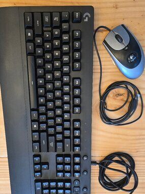 LOGITECH g213 Prodigy gaming keyboard and rare vintage MX300 mouse